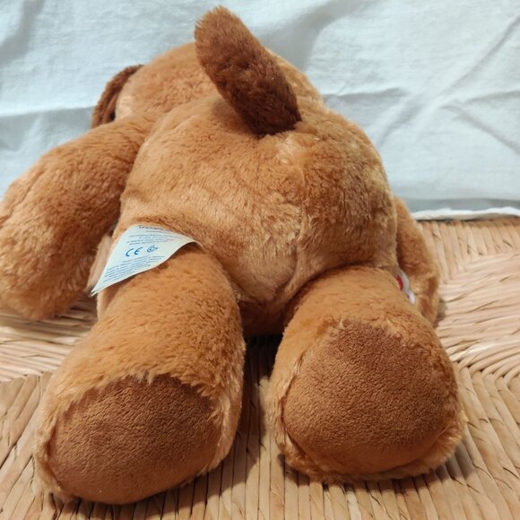 Build A Bear BAB Light Brown Puppy Dog Plush Stuffed Animal Smiley Face 16" Toy - Picture 4 of 7